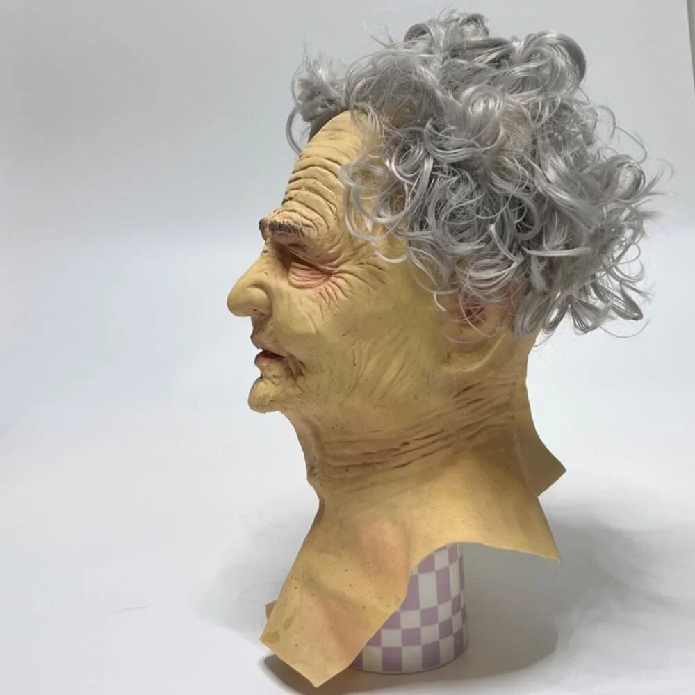 Old Man Latex Mask Halloween Mask Adult Size